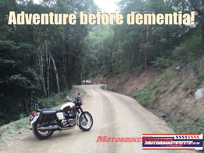 Adventure dementia road trip travel motorcycles