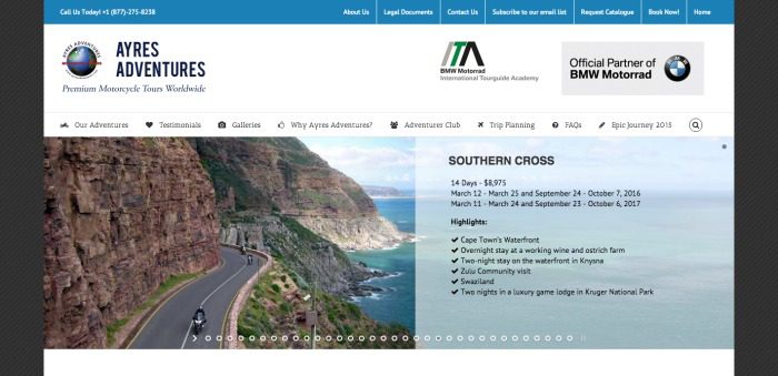 Ayres Adventures Premium Motorcycle Tours Worldwide