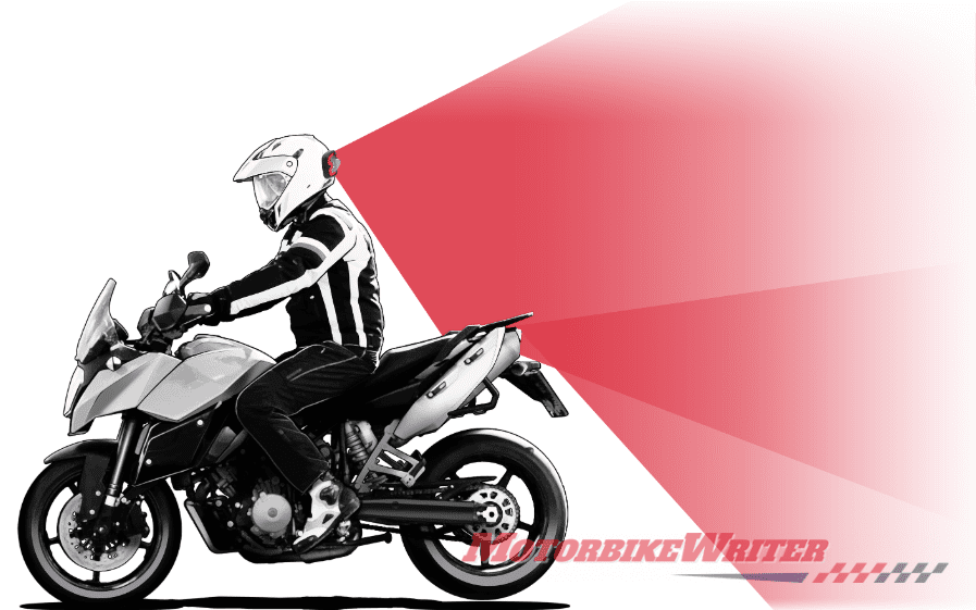 Helmet safety brake light may be illegal