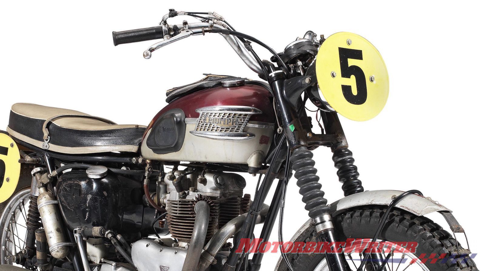 Bud Ekins Great Escape Steve McQuun desert sled triumph motorcycles TR6 record auction
