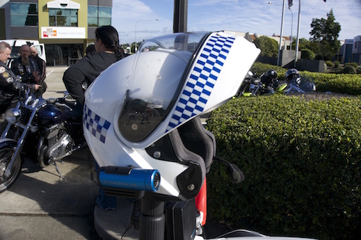 Police cops speed speeding charity ride