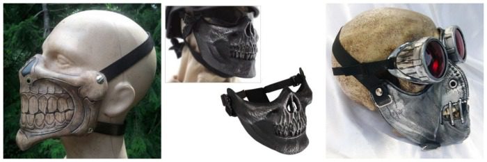 Custom motorcycle helmet face mask