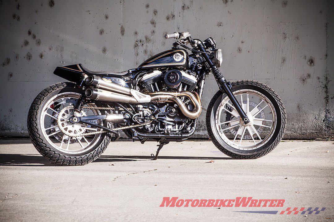 Custom Roland Sands Harley-Davidson sportster scrambler missing