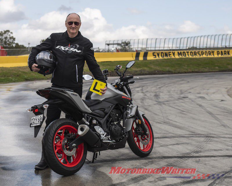 FCAI CEO Tony Weber is learning to ride a motorcycle NGK dive