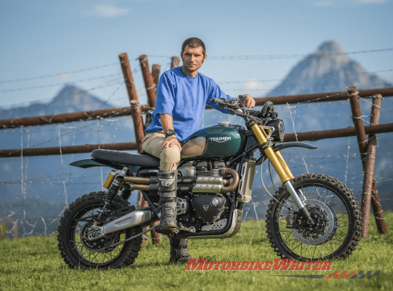 Guy Martin practises Great Escape jump Switzerland