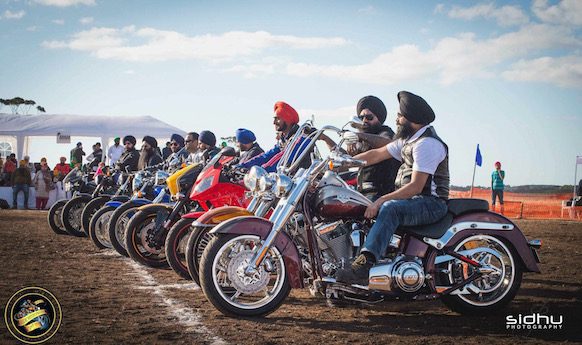 Sikh Motorcycle Club rides for charity sikhs turban plea