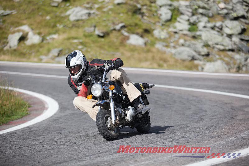 The Adventurists Monkey Bikes Monkey Runs Romania tall returned riders light motorcycles