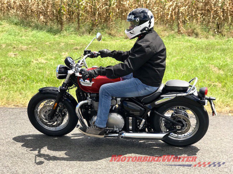 2018 Triumph Bonneville Speedmaster relax