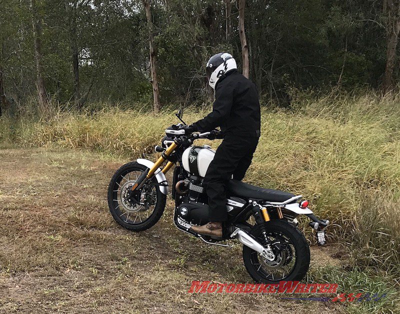 Triumph Scrambler 1200 XE jump