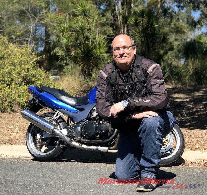 Dale Schmidtchen and his Kwaka Mitas Sport Force+ motorcycle tyres tested