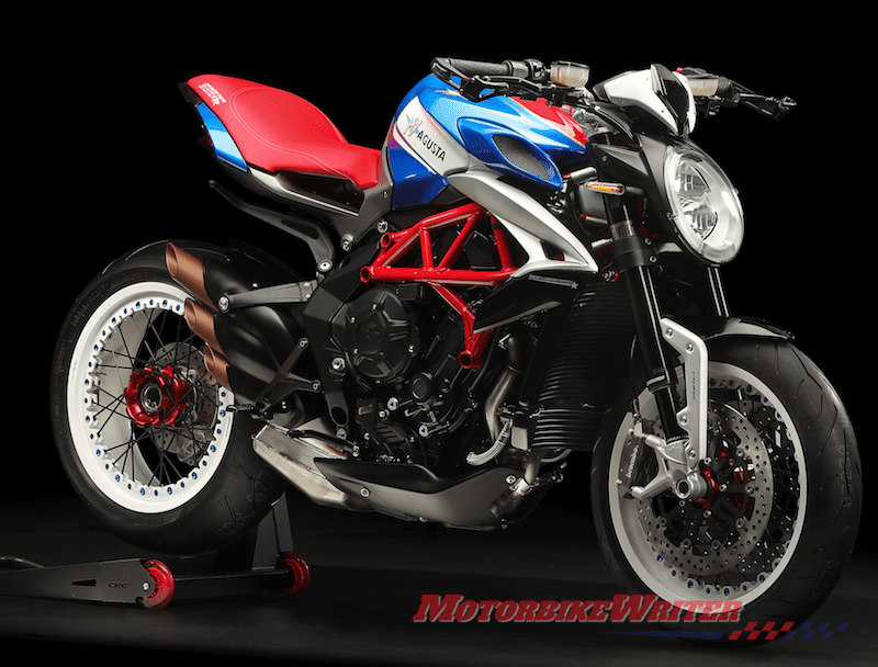 MV Agusta Superveloce 800, Dragster 800 RR America and Brutale 1000 Serie Oro