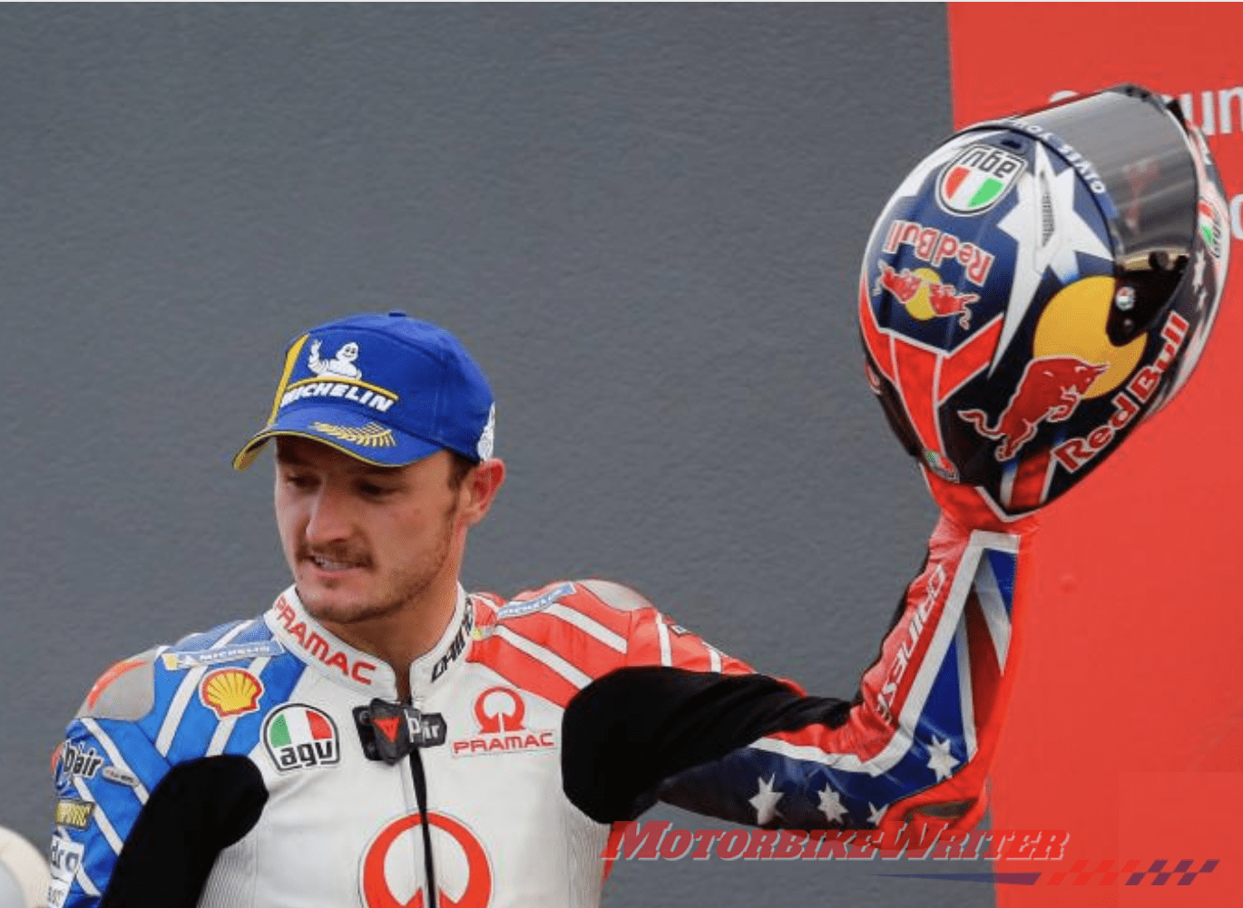 Jack Miller helmet motoGP biushfire appeal