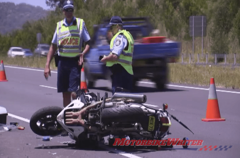 Cop injured under new speed rule crash police emergency 40km/h charged
