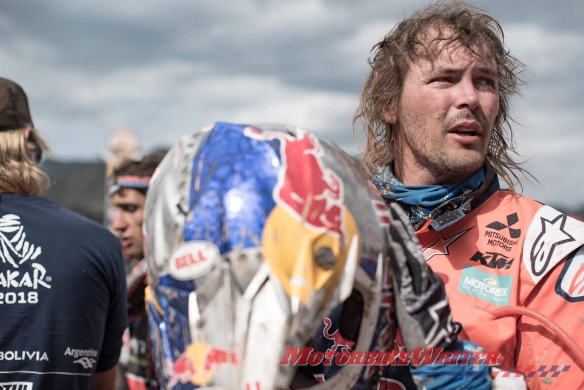 Congratulations Toby Price brave dakar rally competitor