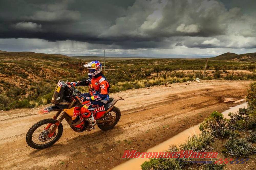 Toby Price Dakar rally lead