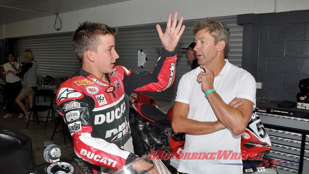 Oli and Troy Bayliss father and son
