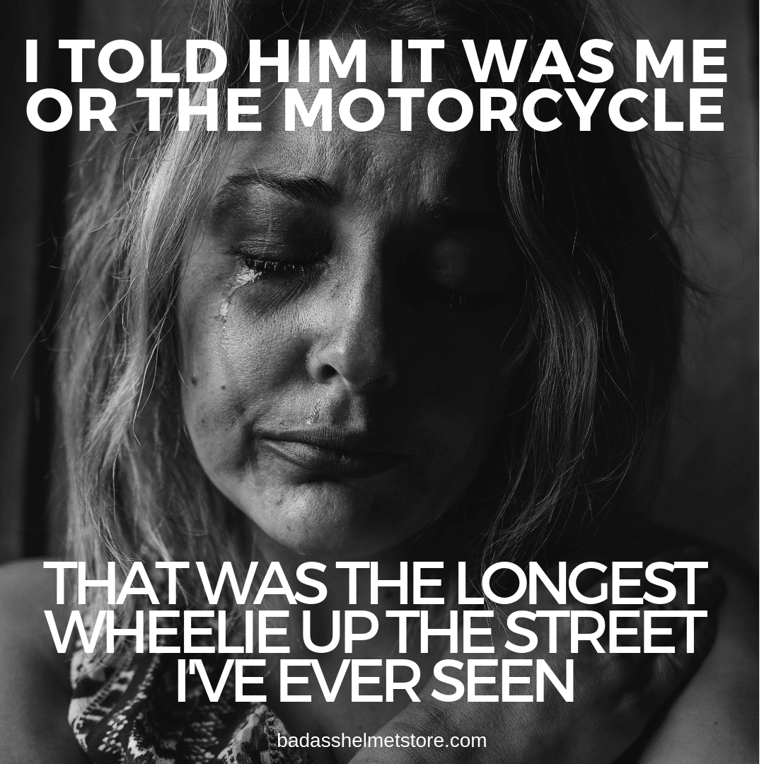 It's Me or The Motorcycle Funny Meme