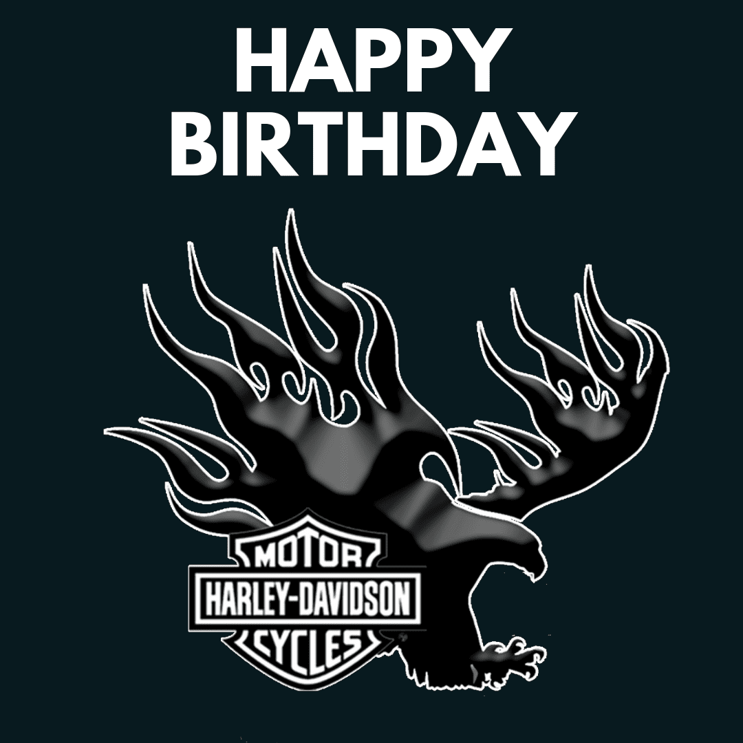 Harley Happy Birthday Logo