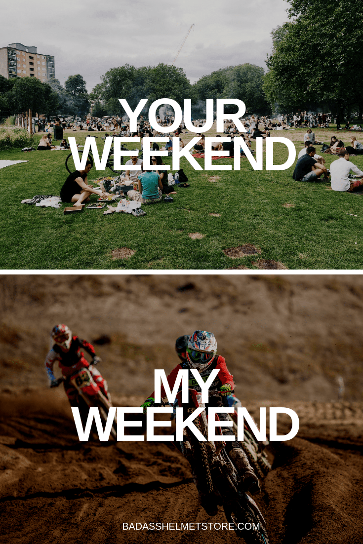 My Weekend vs Your Weekend Motorcycle Meme