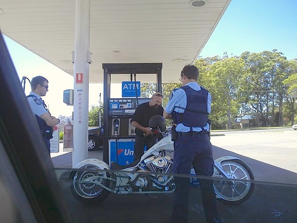 Police harass rider