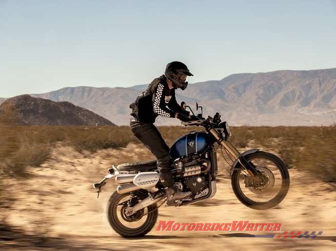 Triumph Scrambler 1200 XE Google and GoPro Adventurecross