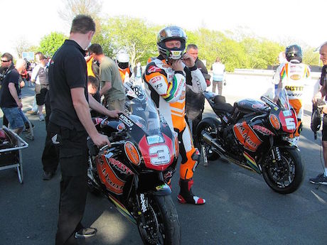 John McGuinnesss at the Isle of Man TT