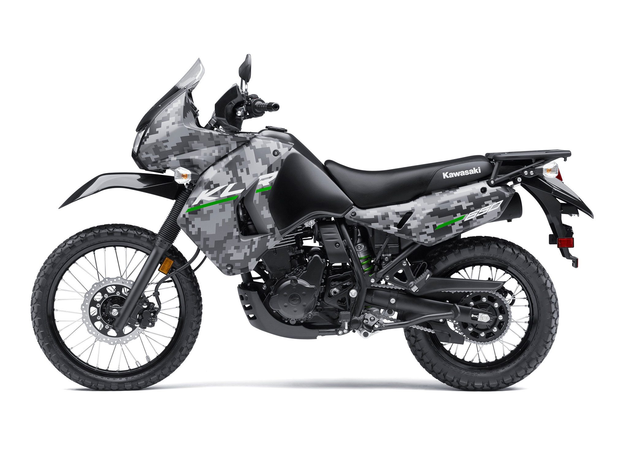 2016 Kawasaki KLR 650 Camo Side View