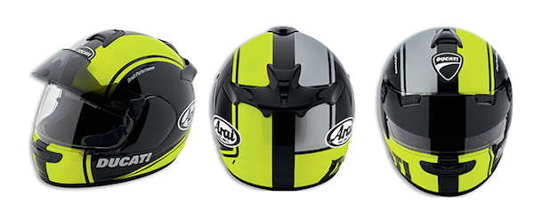 Ducati fluoro helmet and jacket