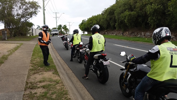 jake Dolan racer and learner rider at AMA training road craft age unlicensed