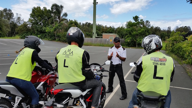 jake Dolan racer and learner rider at AMA training business Faith restored in QRide system first bike