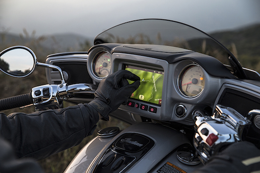 2017 Indian Roadmaster Ride Command infotainment system