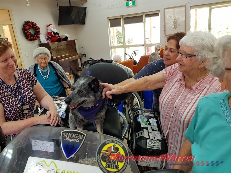 Tex and Bundy charity motorcycle riding couple