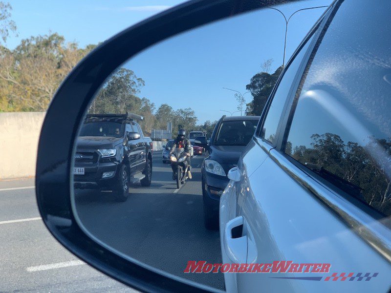 lane filter filtering splitting traffic commute commuting congestion Brisbane