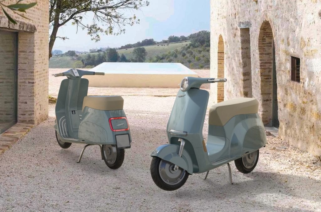 a view of the Vespa Elettra