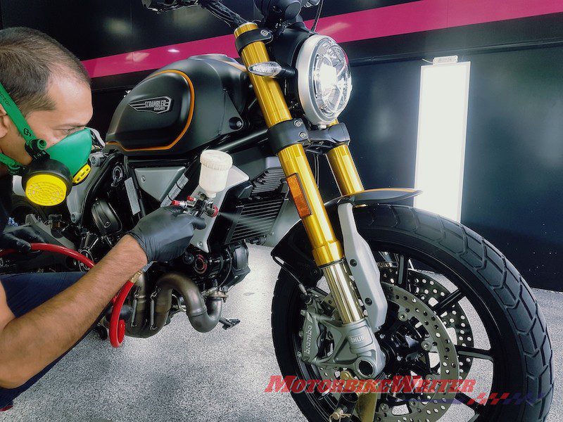 Ducati Scrambler 1100 Sport ceramic coating