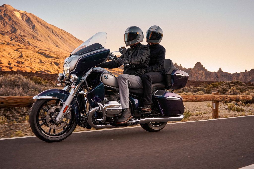 the all-new 2022 BMW Transcontinental, being ridden by a pair of riders