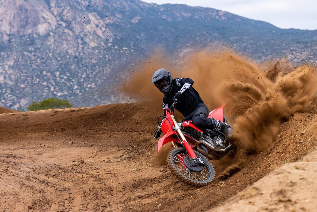 a side image of the Honda CRF250R