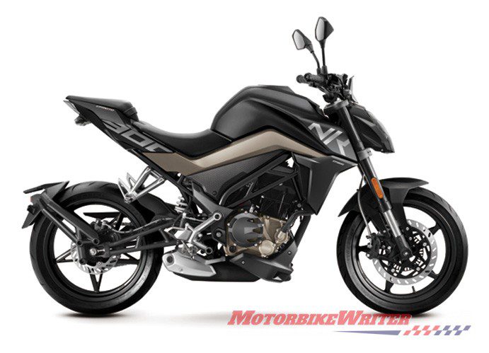 CFMoto 300NK learner motorcycle