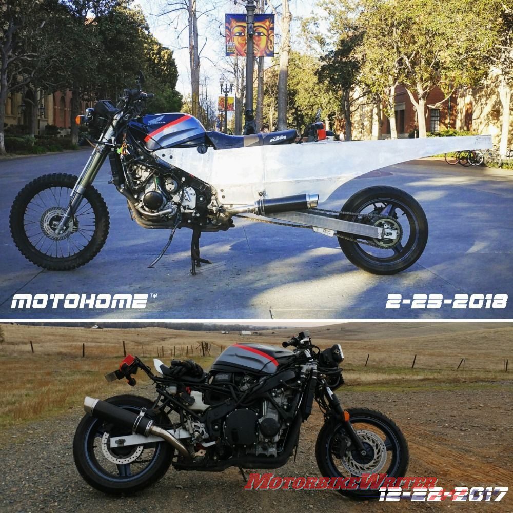 MotoHome RV motorcycle tent