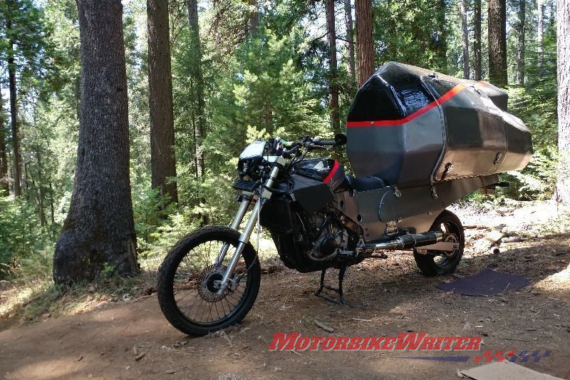 MotoHome RV motorcycle tent