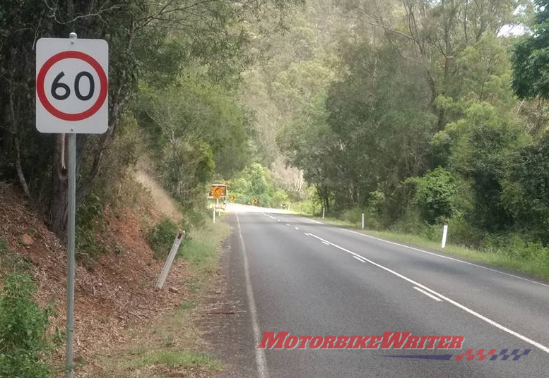 Costly sign Mt Glorious roadworks crash accident