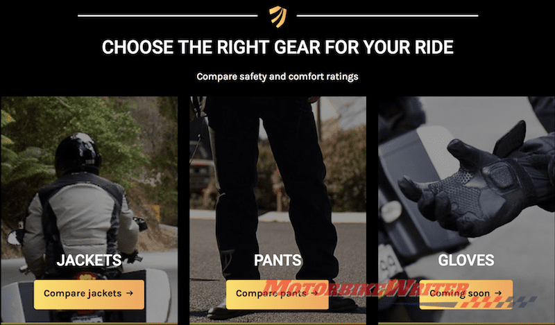 Motocap Motorcycle clothing rating system launched target canstar choose