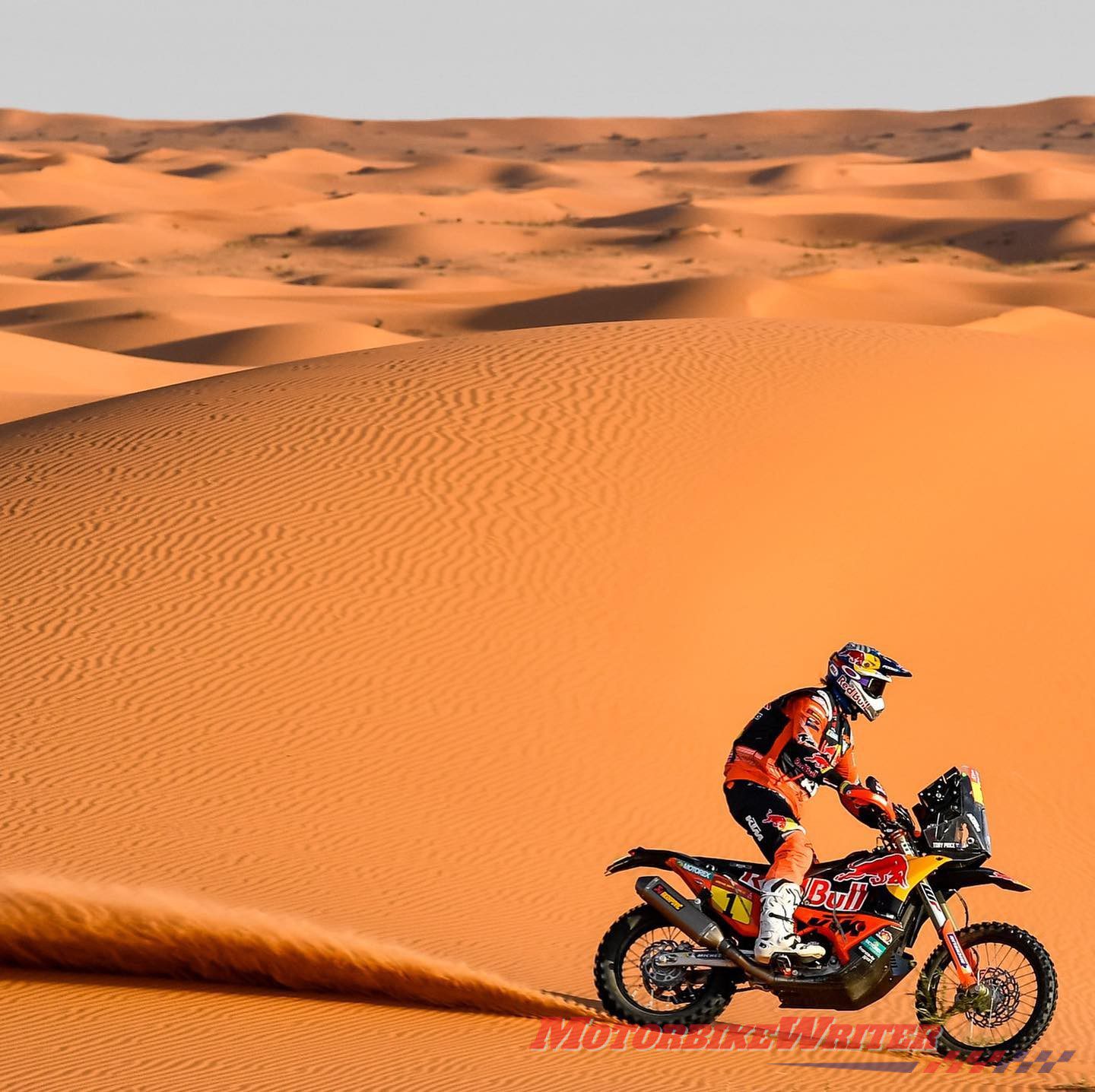 Toby Price in the dunes