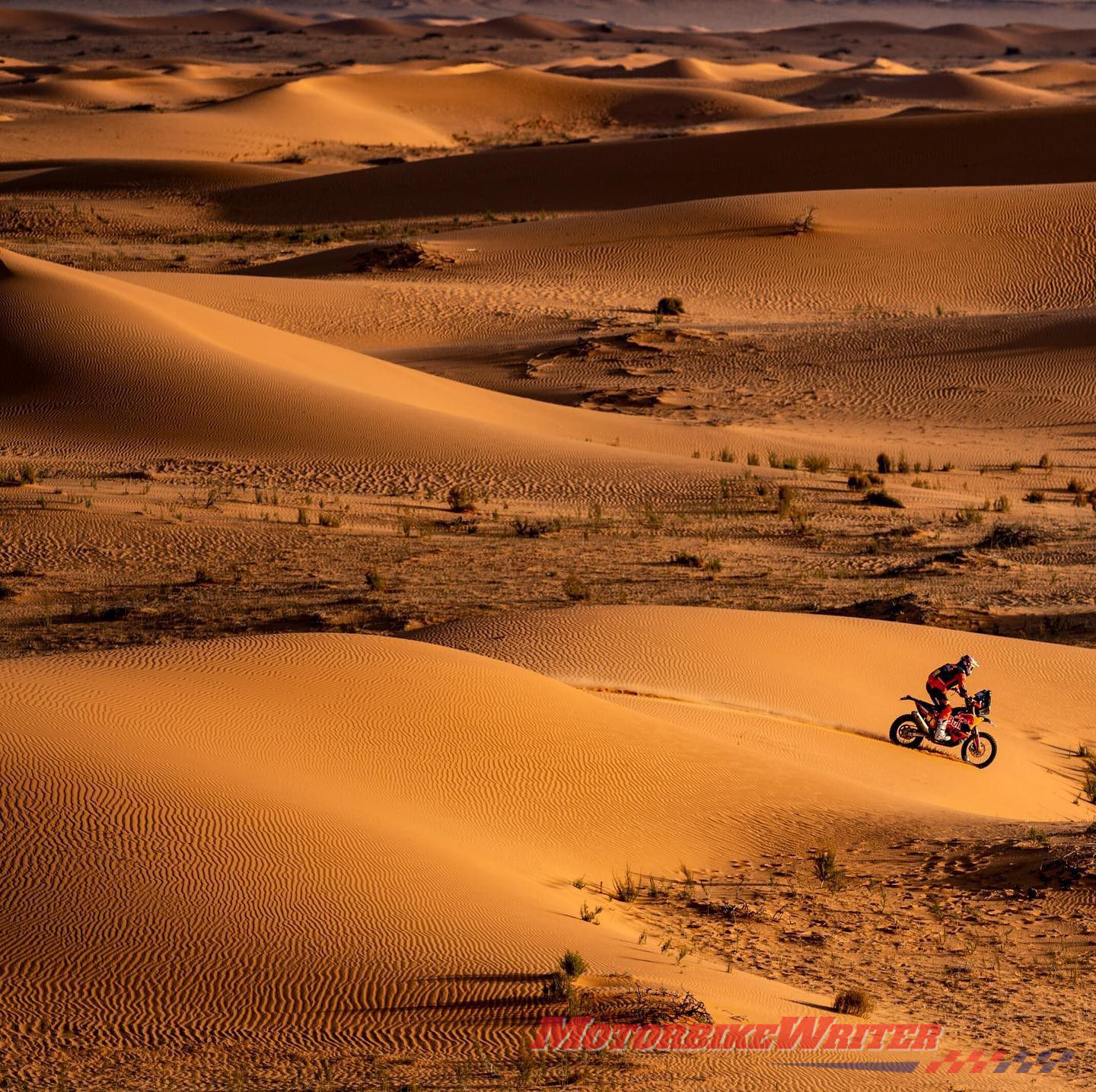 Toby Price in the dunes