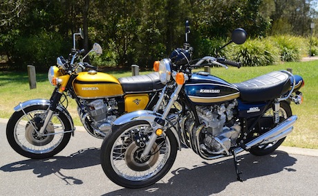 Kawasaki Z900 and Honda CB750