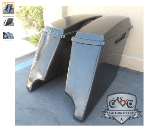 3 Extended Saddlebags with Lids Hard ABS Unpainted Plastic 4 Stretched Saddlebags for Harley Davidson 1994 2013 Automotive