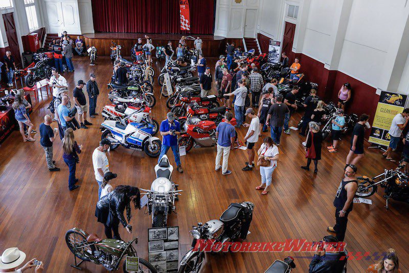 York Motorcycle Festival - Avon Valley Motorcycle Friendly Region vintage bike display