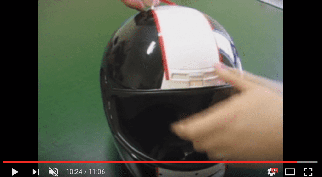 Wrapping a motorcycle sales helmet