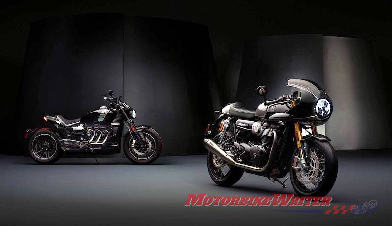 Triumph Thruxton and Rocket 3 TFC ace diamond