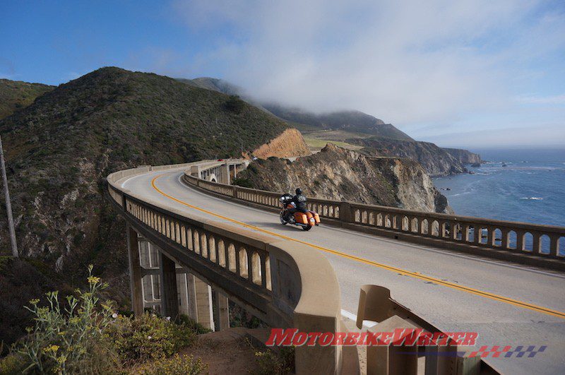 Big Sur Harley-Davidson touring USA America california rules dead-end route
